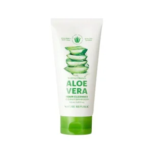 NATURE REPUBLIC - Limpiador Facial Soothing & Moisture Aloe Vera Foam Cleanser